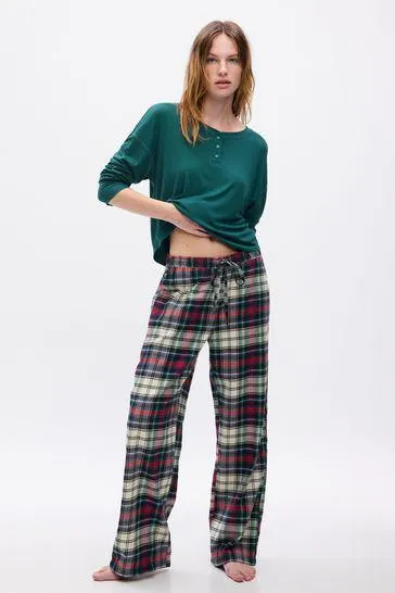Flannel Check Family Christmas Pyjama Bottoms