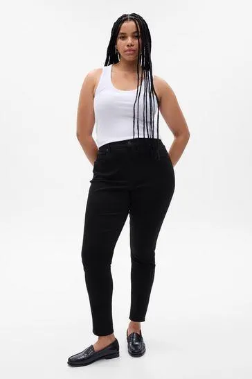 High Rise Skinny Jeans with Washwell