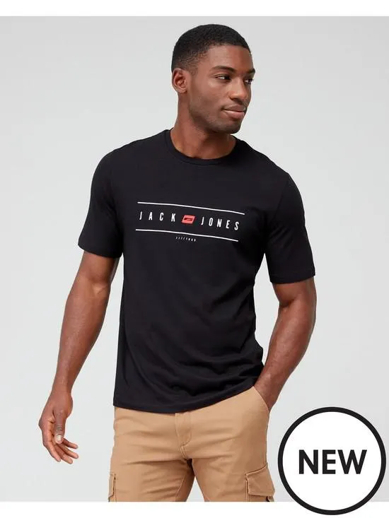 Elliot Logo Crew Neck T-Shirt - Black