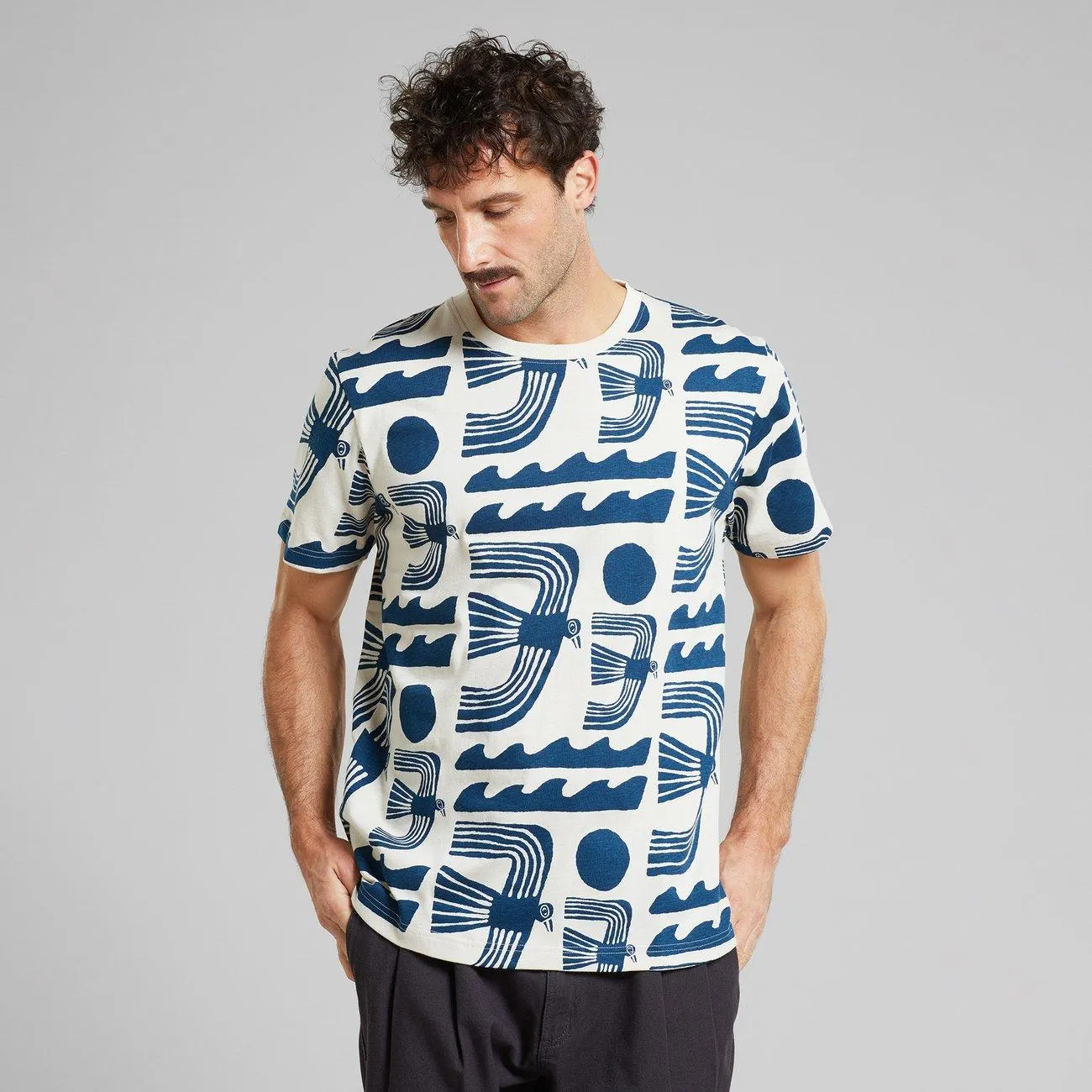 T-shirt Stockholm Seagulls Oat White