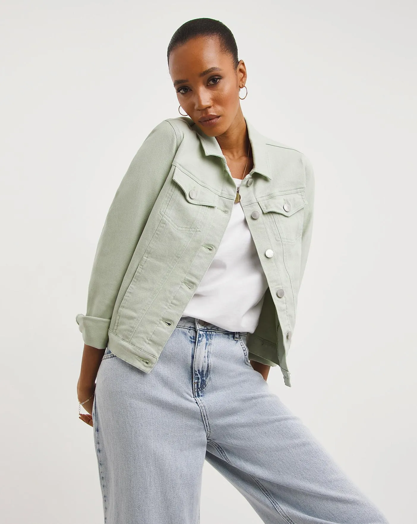 Sage Western Denim Jacket