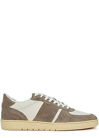 Pillar Destroyer panelled leather sneakers