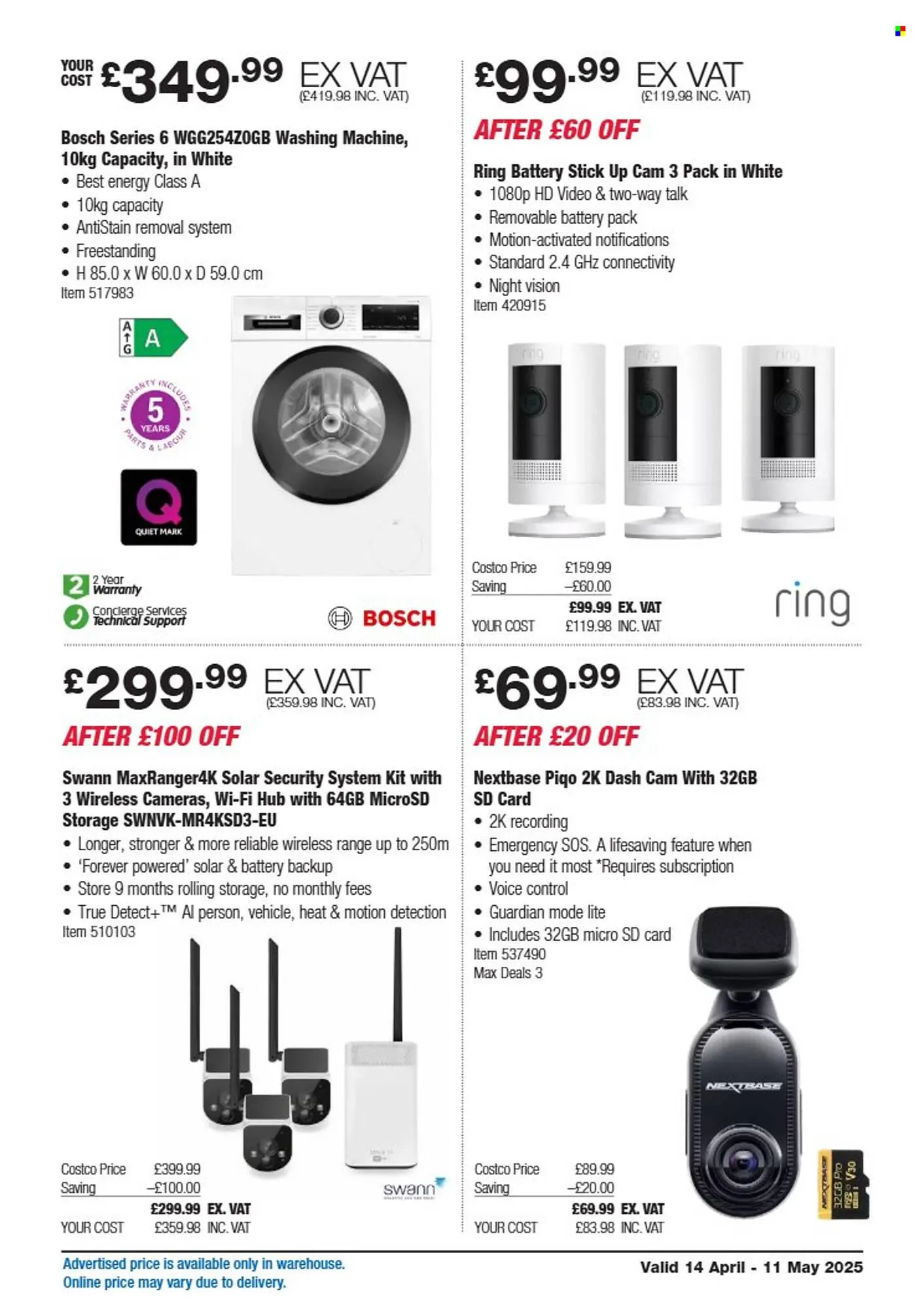 Costco leaflet from 14 April to 11 May 2025 - Catalogue Page 7