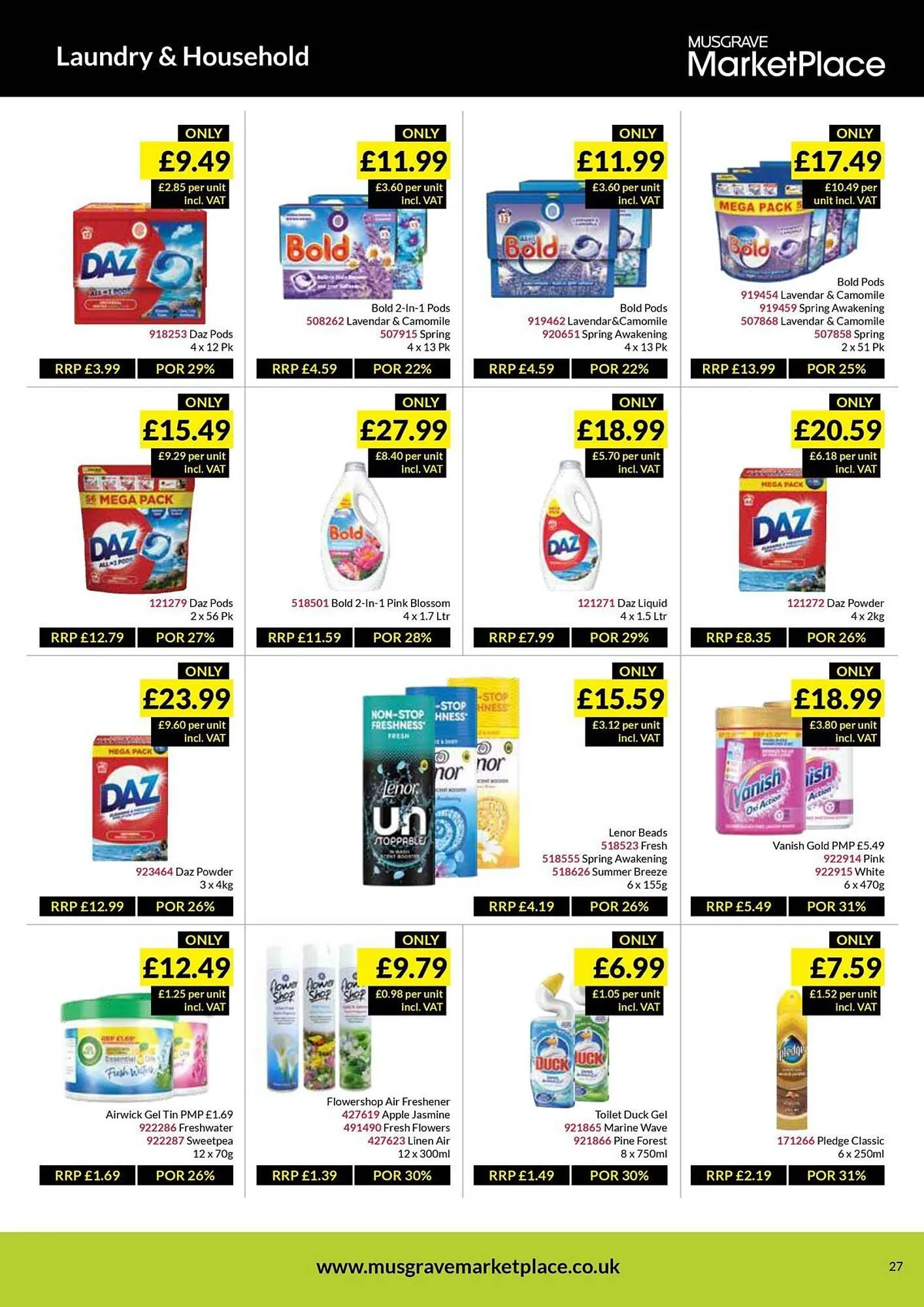 Musgrave MarketPlace leaflet from 23 April to 11 May 2025 - Catalogue Page 27