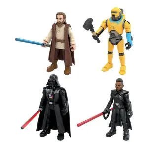 Star Wars: Obi-Wan Kenobi: Mission Fleet: Action Figure 4-Pack: Obi-Wan Kenobi, NED-8, Darth Vader & Reva