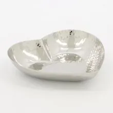 Silver Heart Bowl 15x15cm