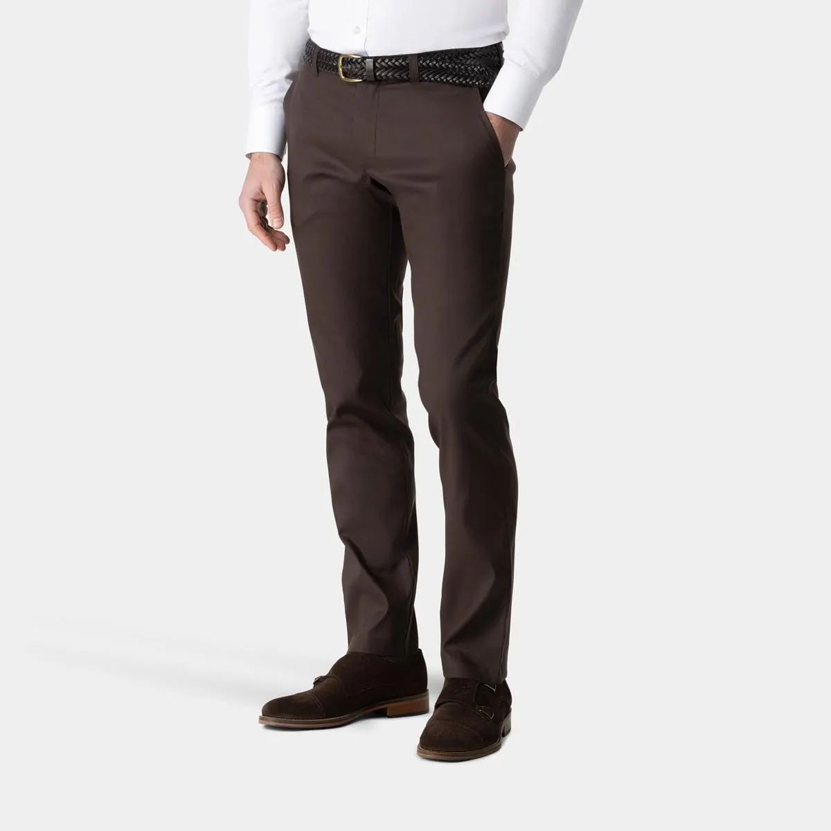 Walnut stretch chinos