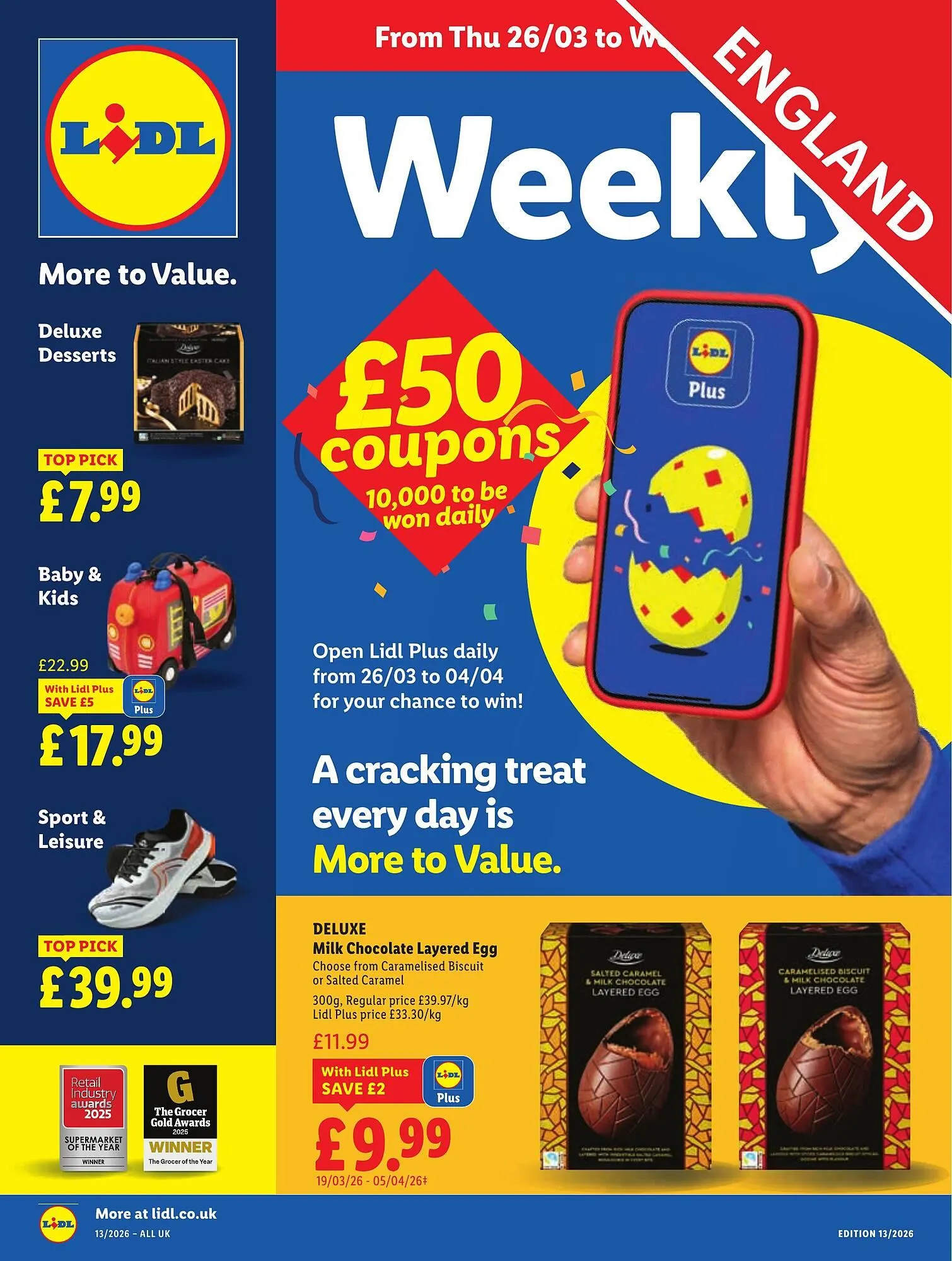 Lidl leaflet from 26 March to 1 April 2026 - Catalogue Page 1