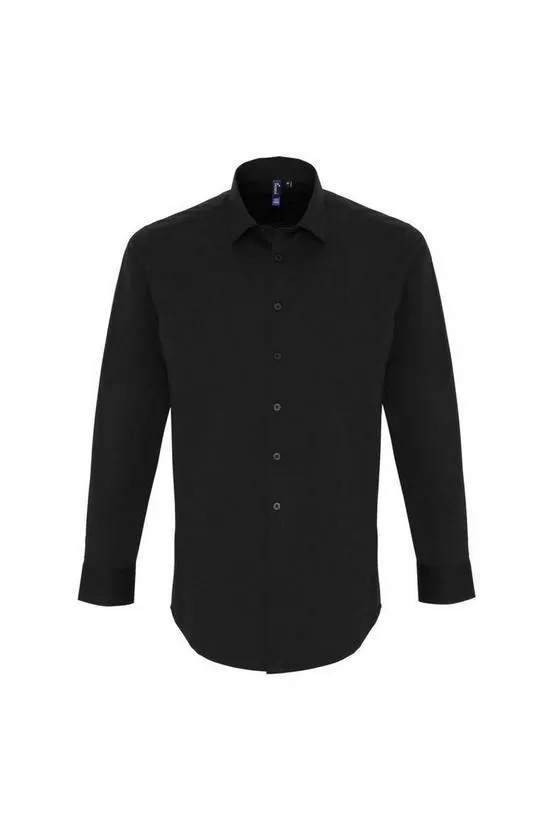 Stretch Fit Poplin Long Sleeve Shirt