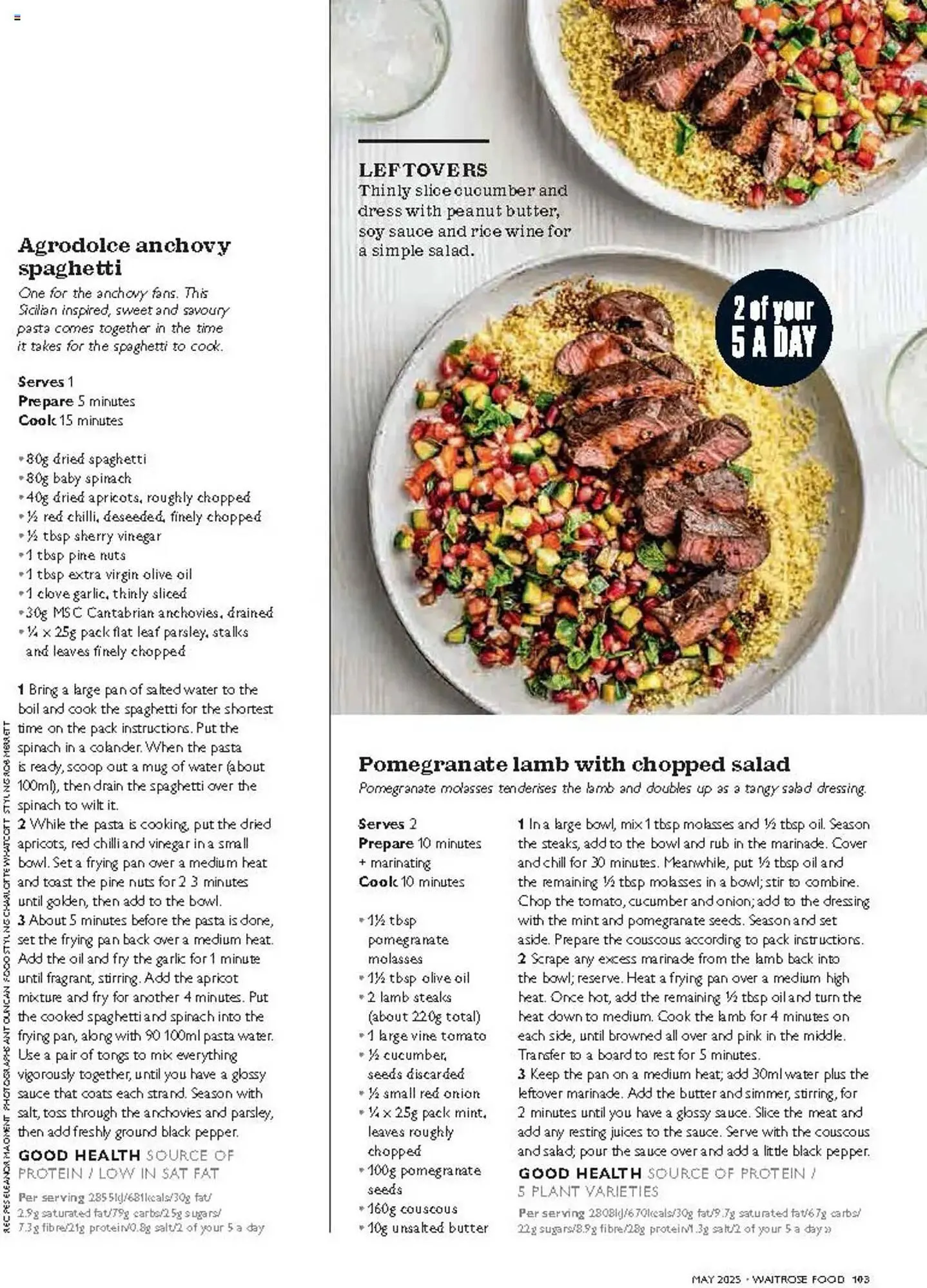 Waitrose leaflet from 1 May to 31 May 2025 - Catalogue Page 103
