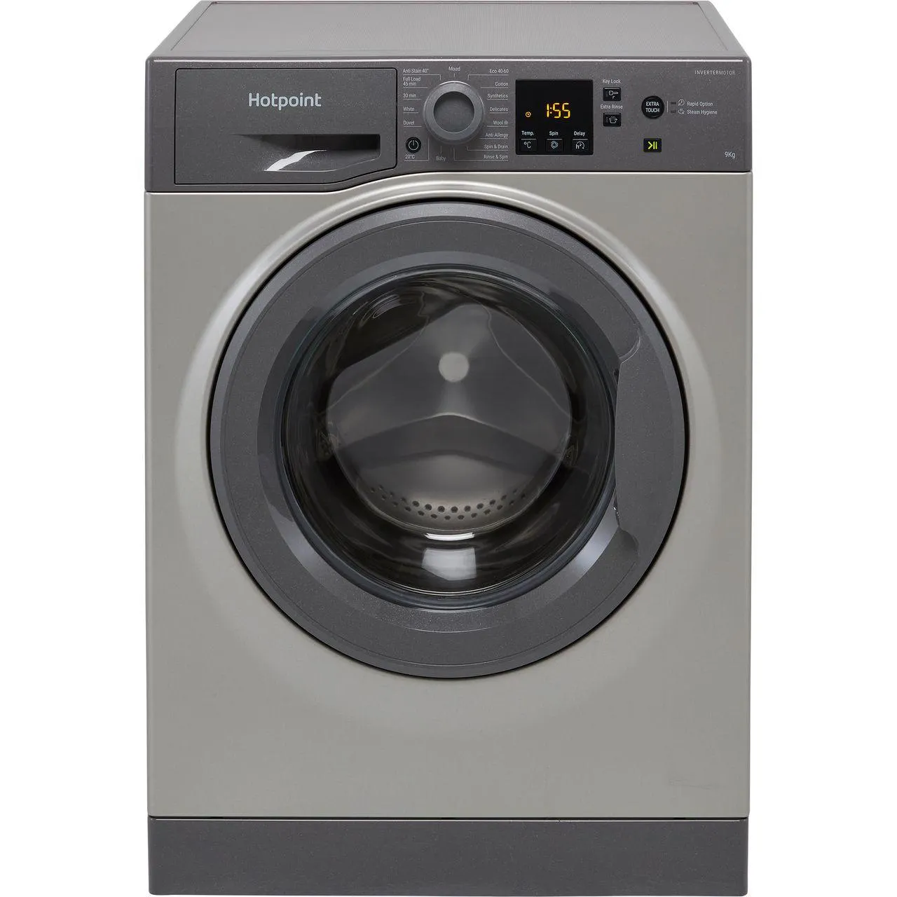 Hotpoint NSWM945CGGUKN 9kg Washing Machine with 1400 rpm - Graphite - B Rated