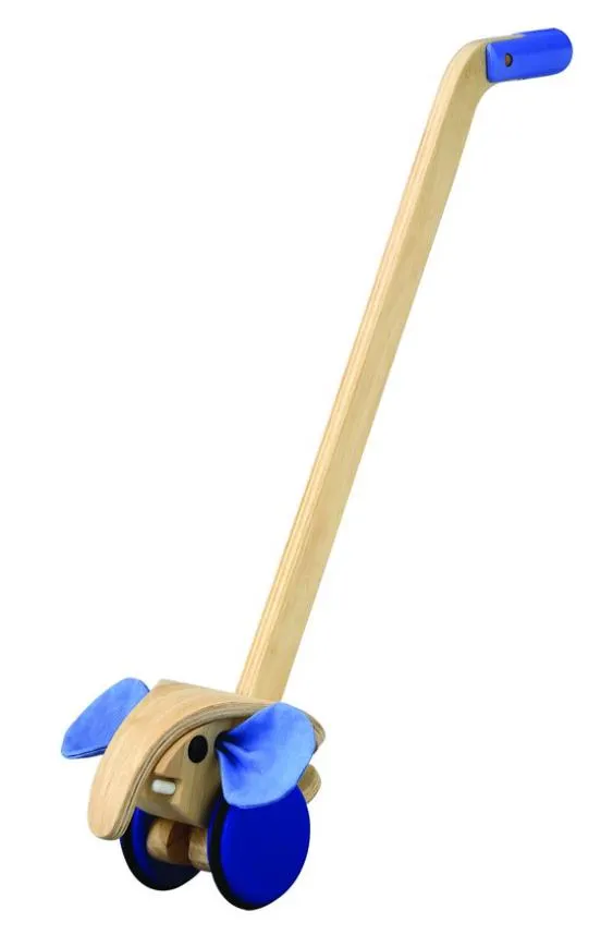 Play Toys Push Along Wooden Elephant