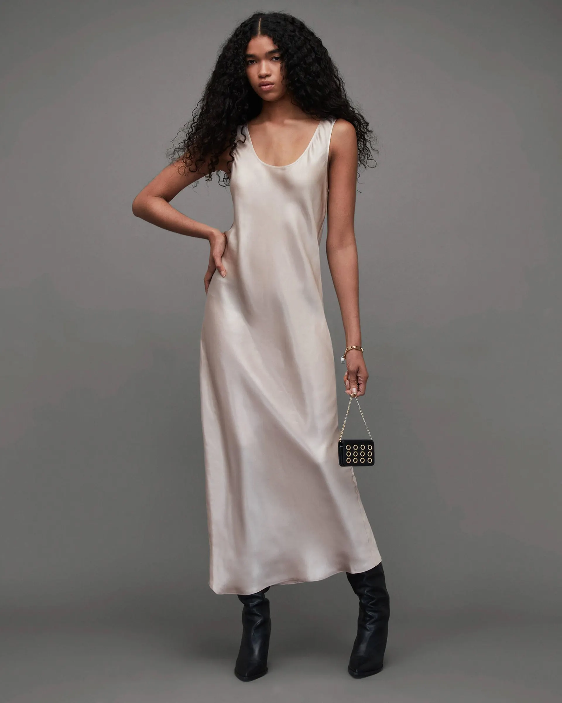 Cody Round Neck Maxi Slip Dress