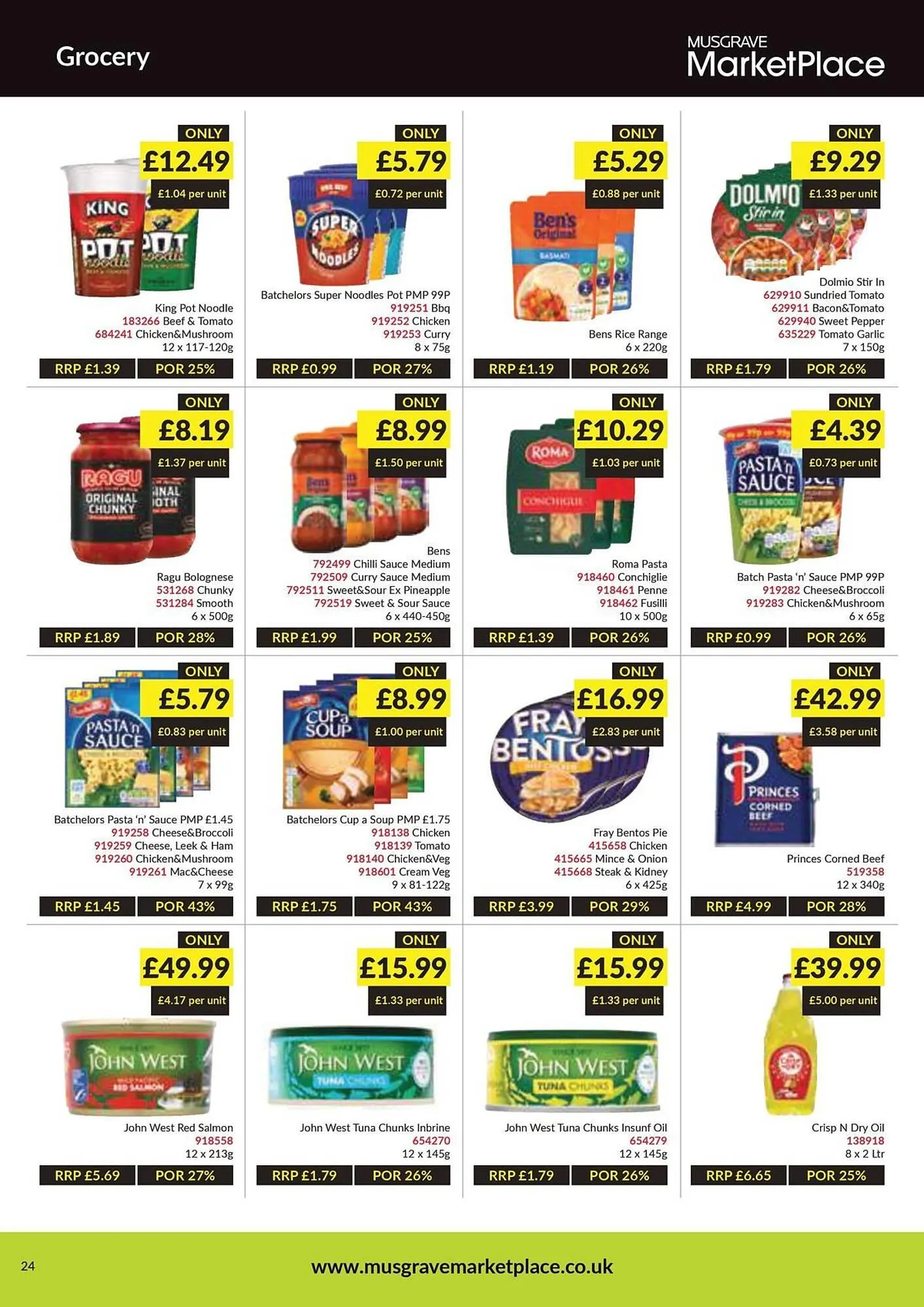 Musgrave MarketPlace leaflet from 14 July to 3 August 2025 - Catalogue Page 24