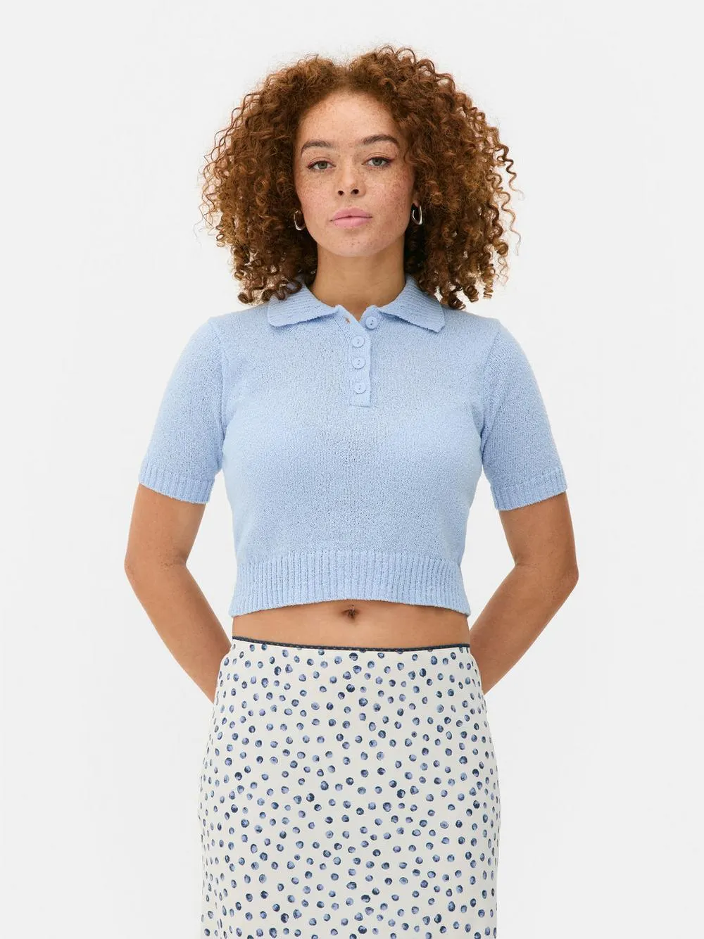 Knitted Short Sleeve Polo Shirt