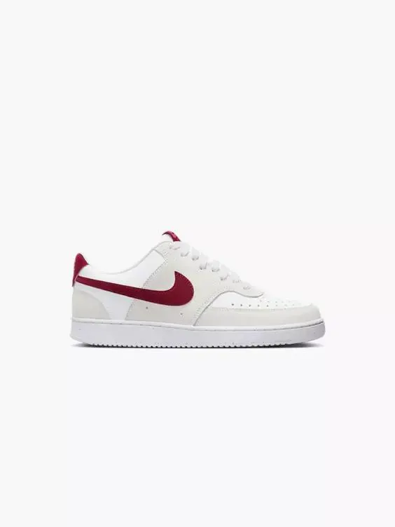 Court Vision Low White/Red Trainers