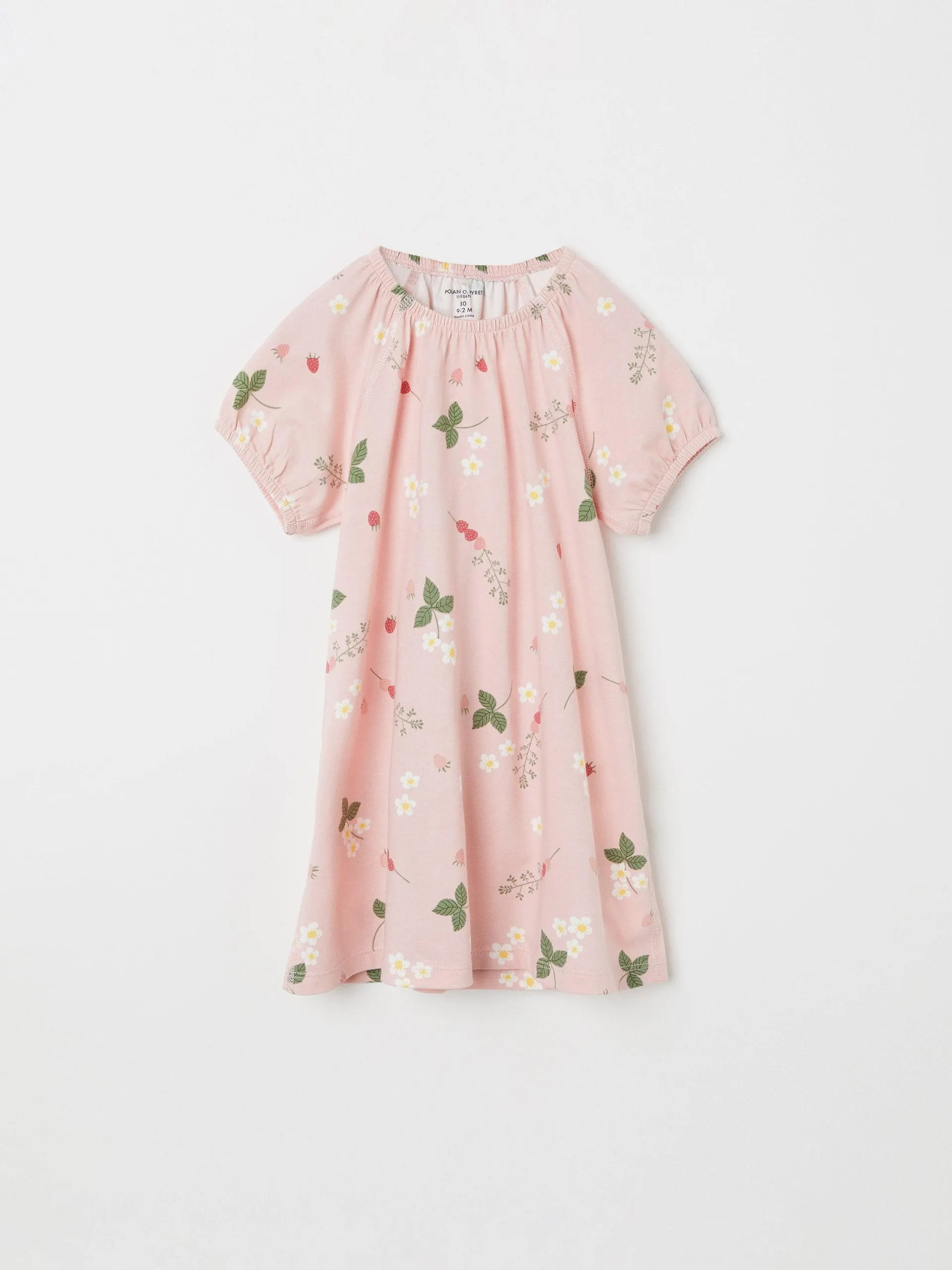 Strawberry Print Baby Dress