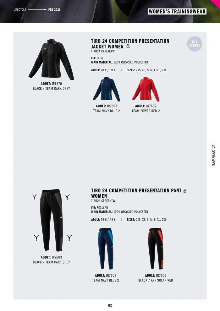 Adidas Teamwear 2024 from 11 March to 31 December 2024 - Catalogue Page 93