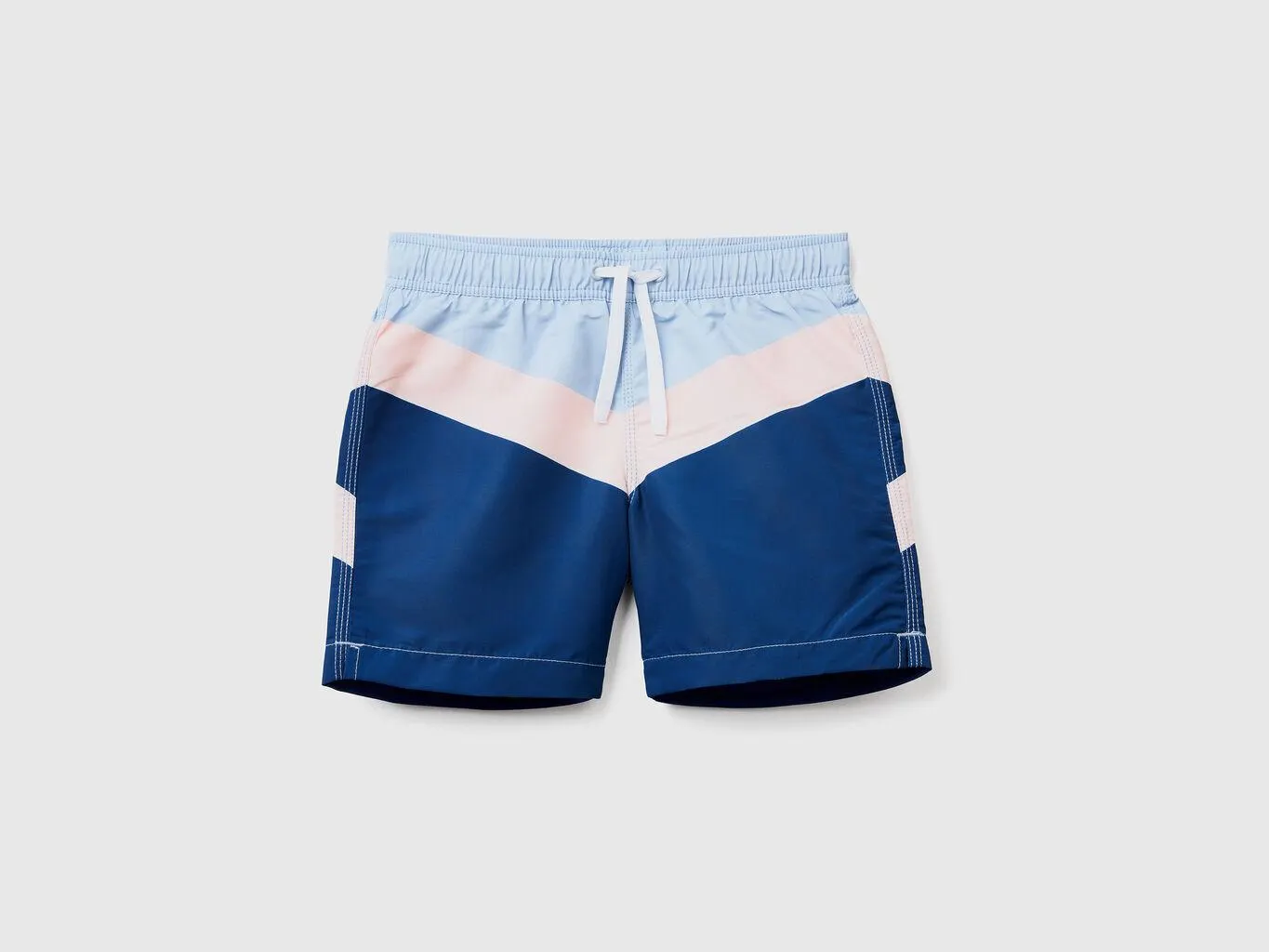 Color block swim trunks