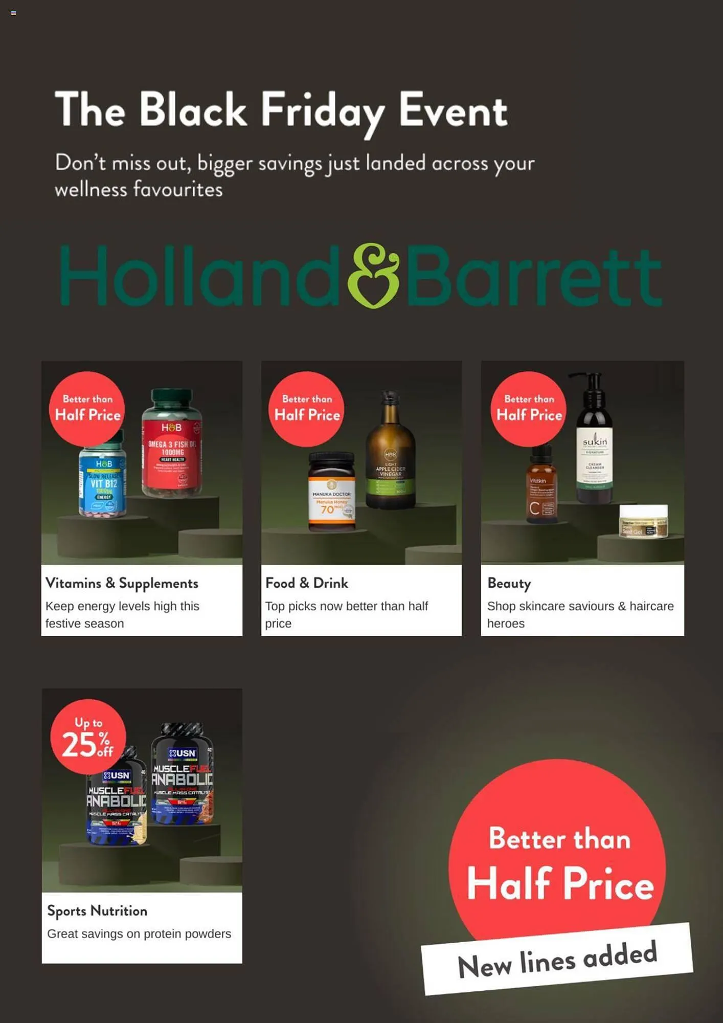 Holland & Barrett leaflet - 1