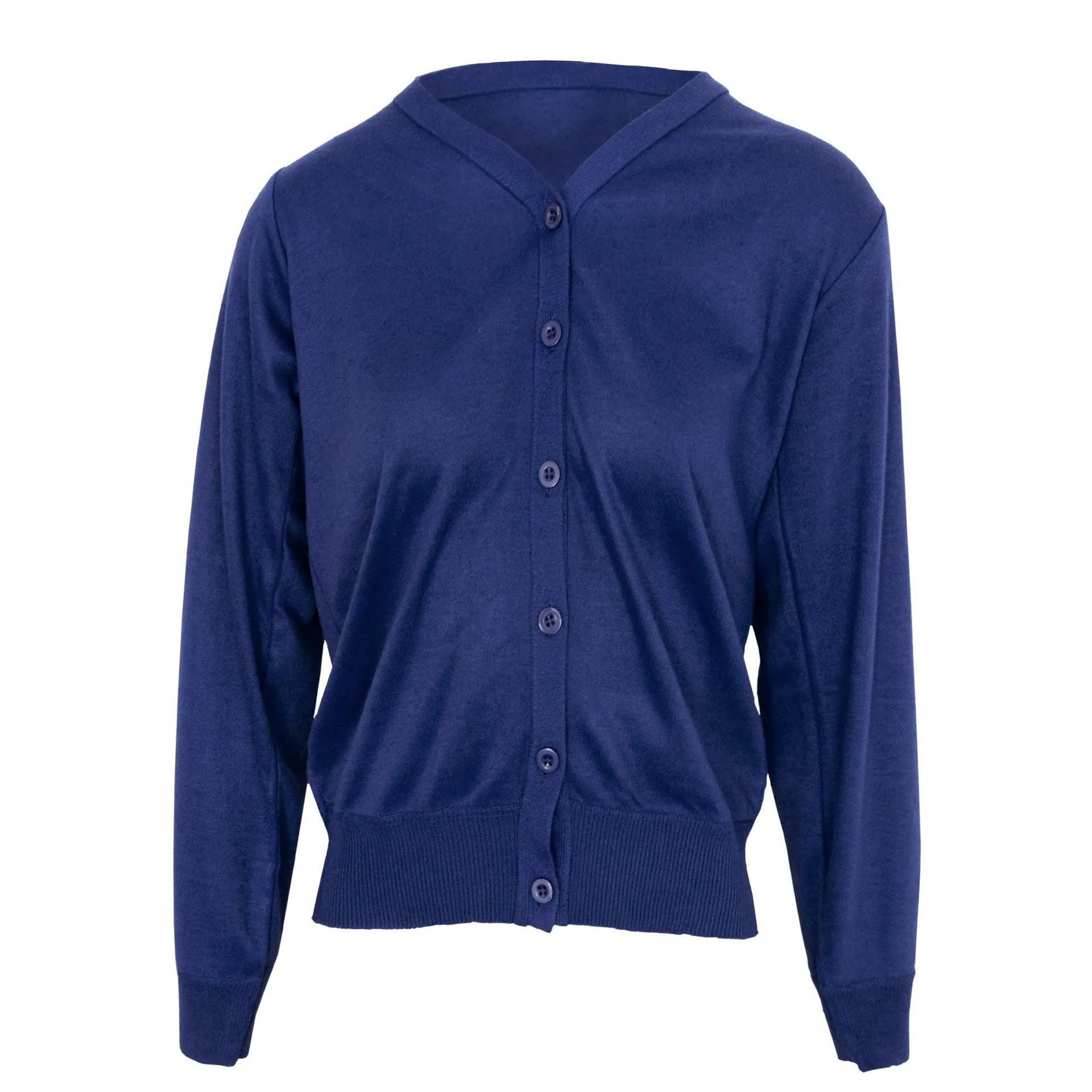 Tru Soft Touch V Neck Cardigan - Blue
