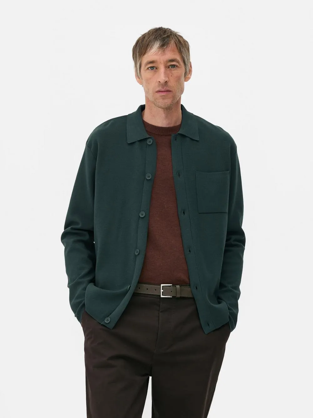 Button-Up Knitted Shirt