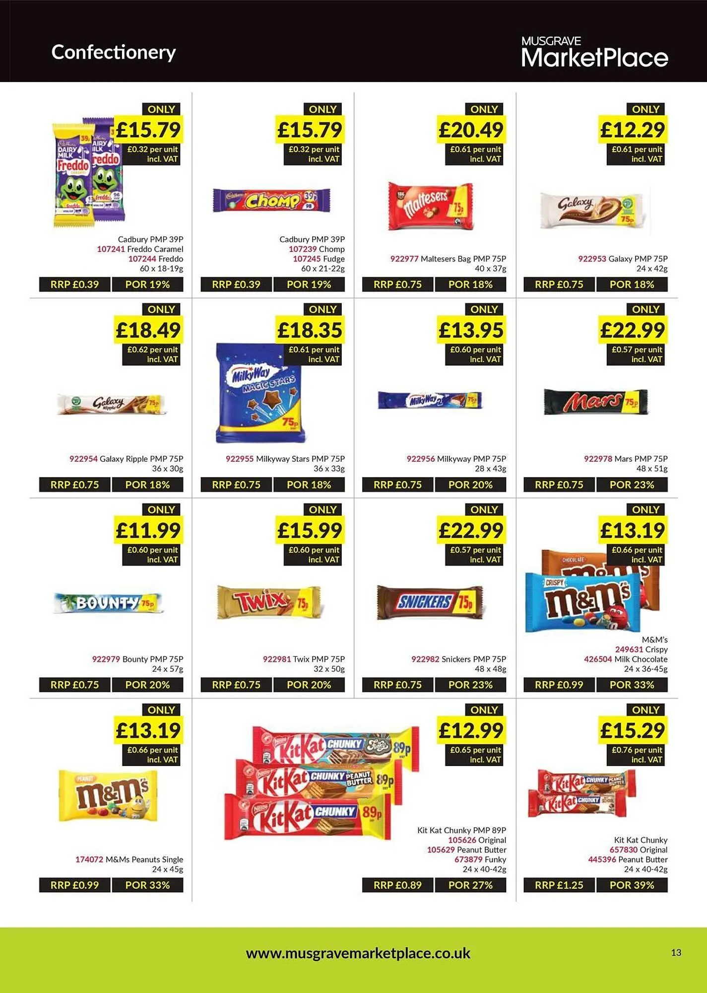 Musgrave MarketPlace leaflet from 25 August to 14 September 2025 - Catalogue Page 13