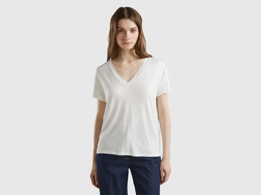 T-shirt in sustainable stretch viscose