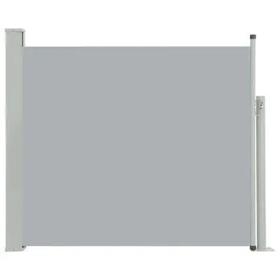 vidaXL Patio Retractable Side Awning 100x300 cm Grey