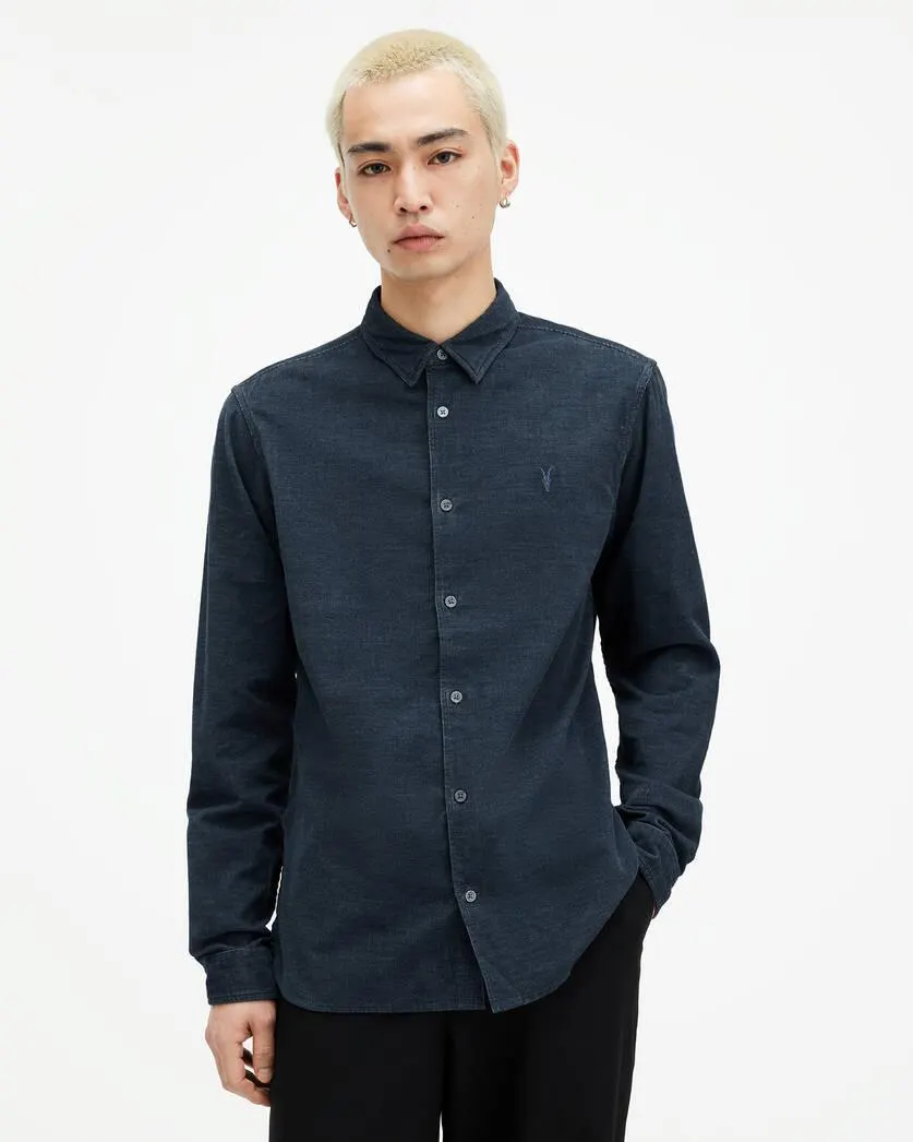 Lorella Corduroy Ramskull Slim Fit Shirt