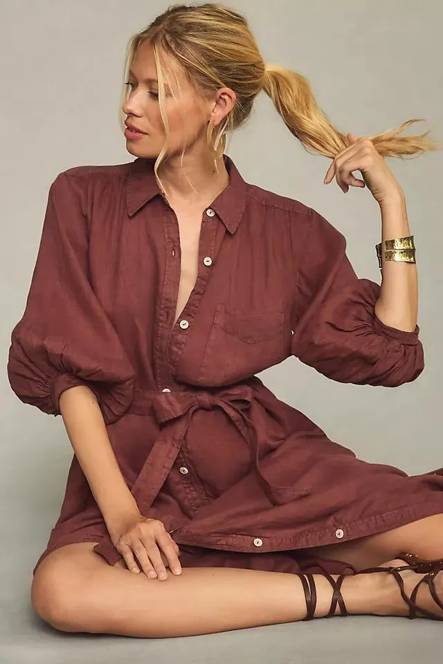 Maeve Linen Shirt Dress