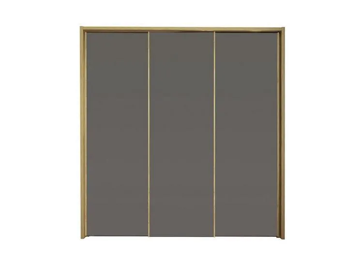 Minsk 3-Door Sliding Wardrobe - Oak & Grey