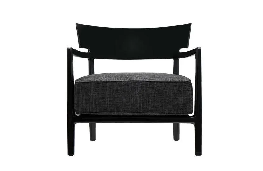 Cara Chair Black Frame Anthracite Seat