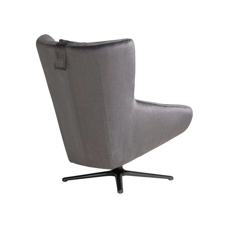 Swivel Armchair with Headrest