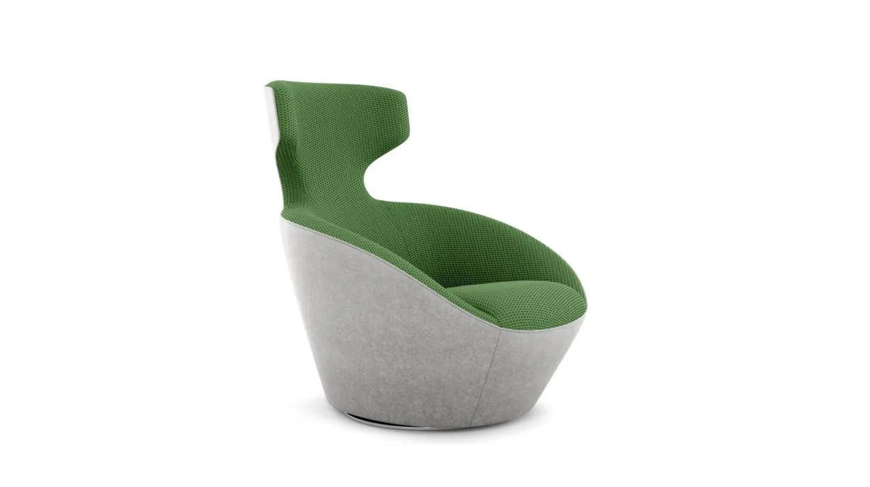 EDITO LOUNGE pivoting armchair