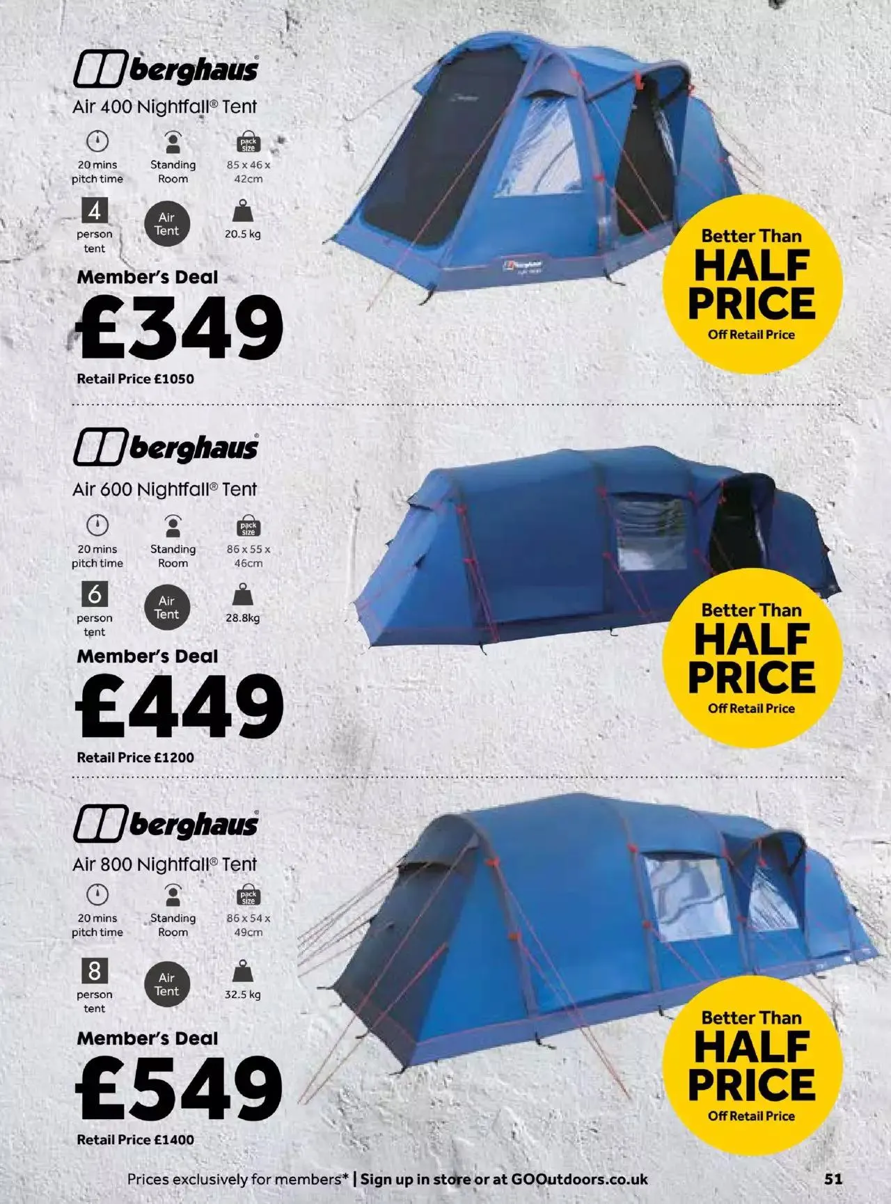 GO Outdoors Black Friday from 13 November to 20 November 2023 - Catalogue Page 51