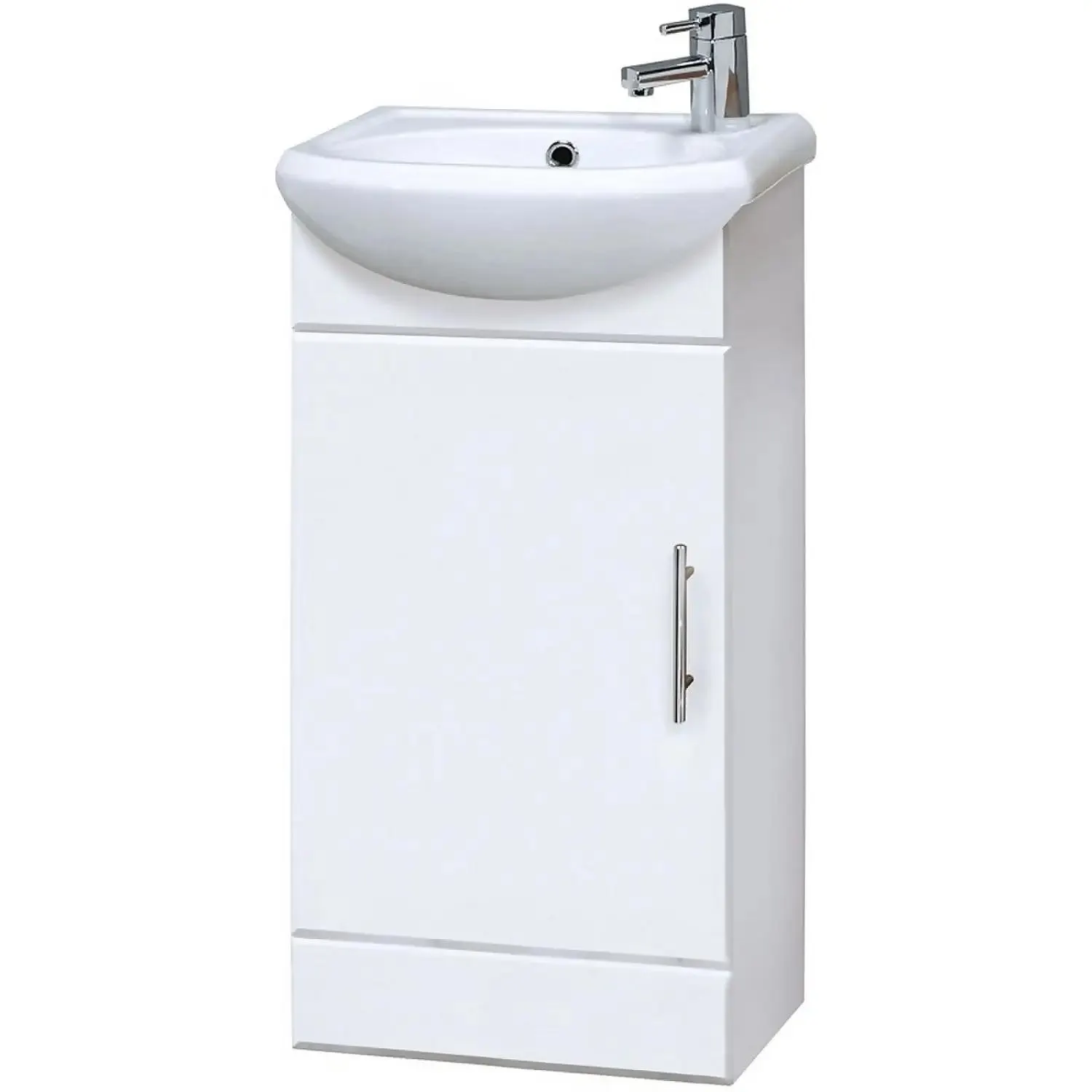 Balterley Orbit 400mm 1 Door Unit With Basin - Gloss White