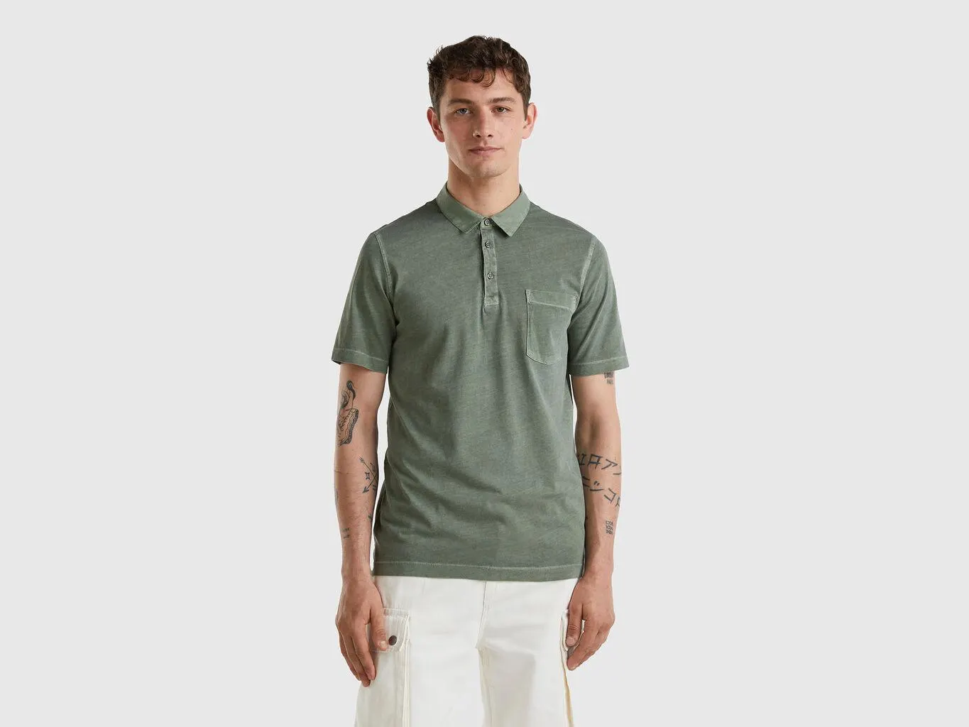 Polo in long fiber cotton