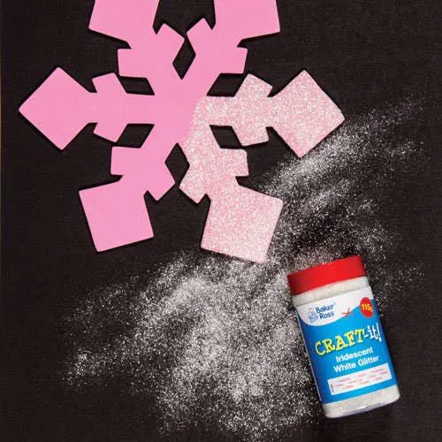 Iridescent White Glitter