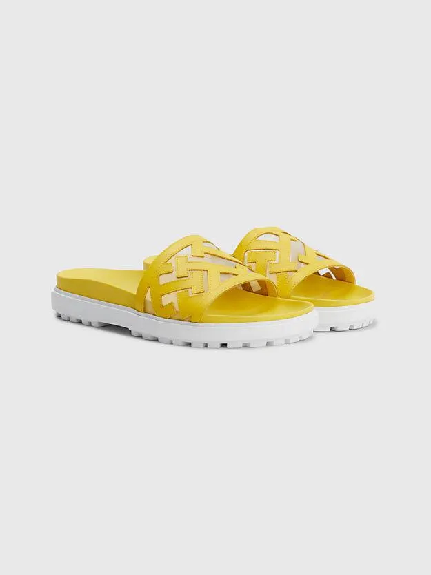 Tommy Hilfiger x Vacation Elevated Leather Flat Sandals