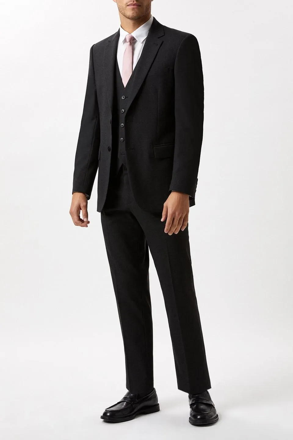 Skinny Fit Charcoal Essential Suit Jacket