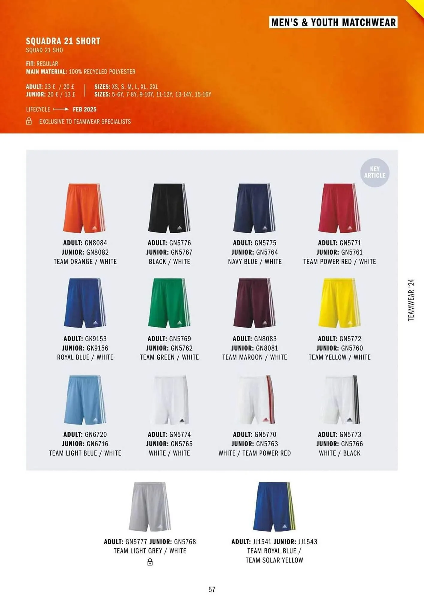 Adidas leaflet from 11 March to 31 December 2024 - Catalogue Page 57