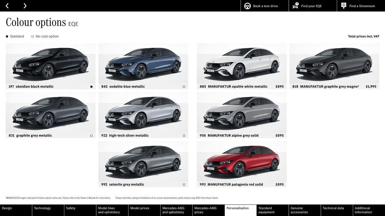 Mercedes Benz EQE Saloon from 31 August to 31 August 2025 - Catalogue Page 48