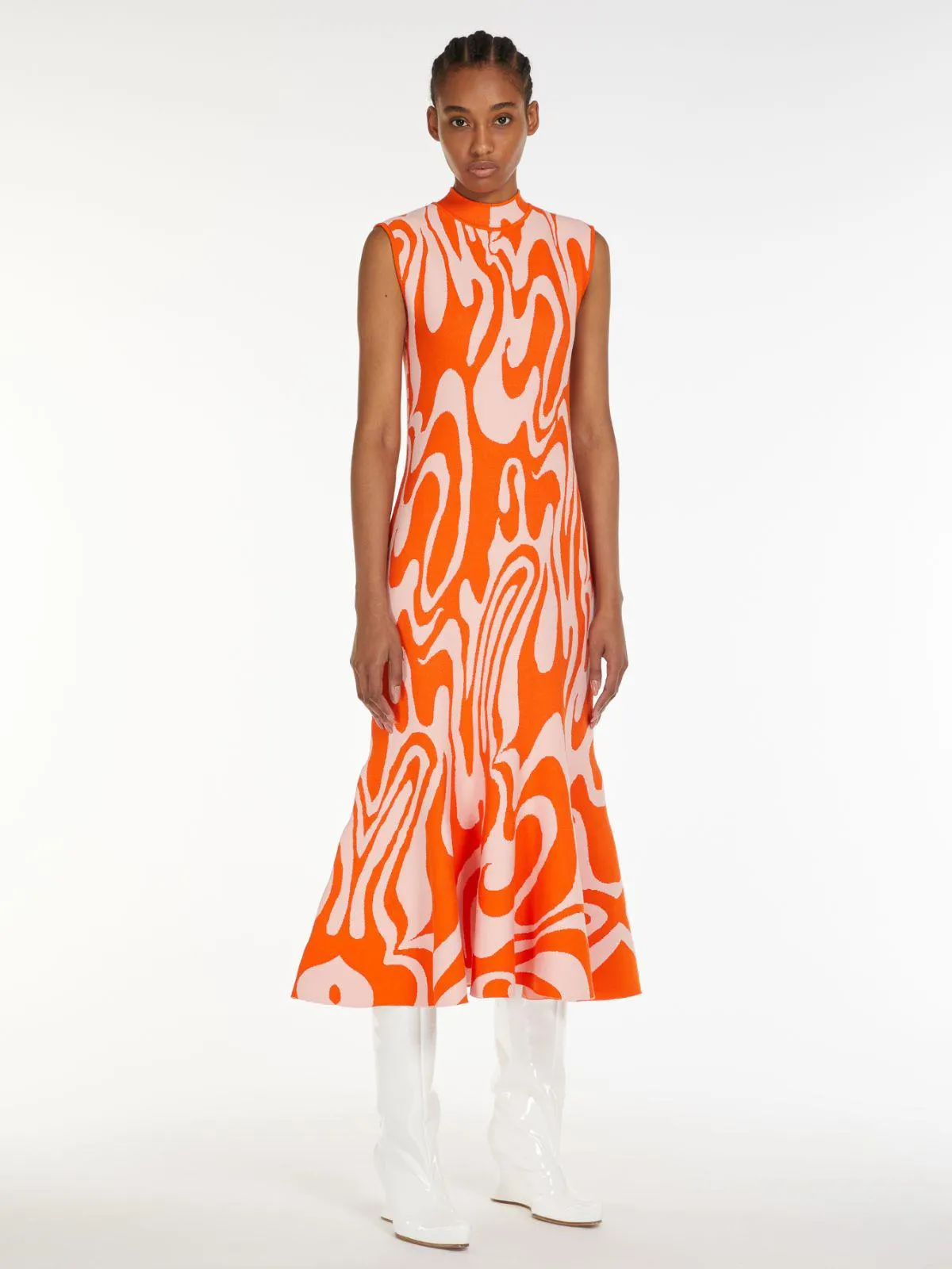 Stretch viscose dress