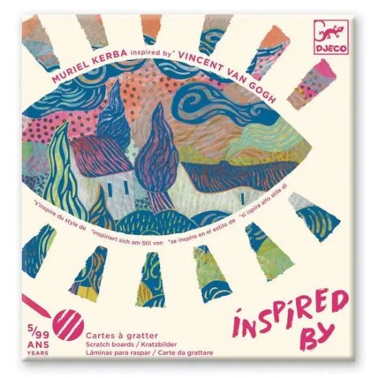 Inspired by Van Gogh - Scratchboards