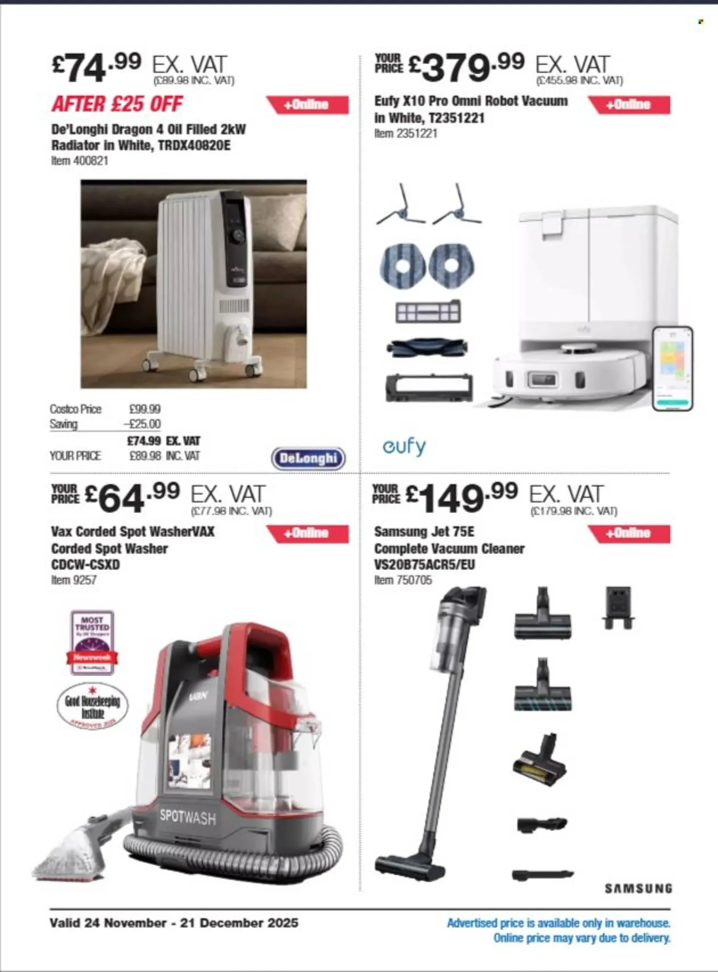 Costco leaflet from 24 November to 21 December 2025 - Catalogue Page 6