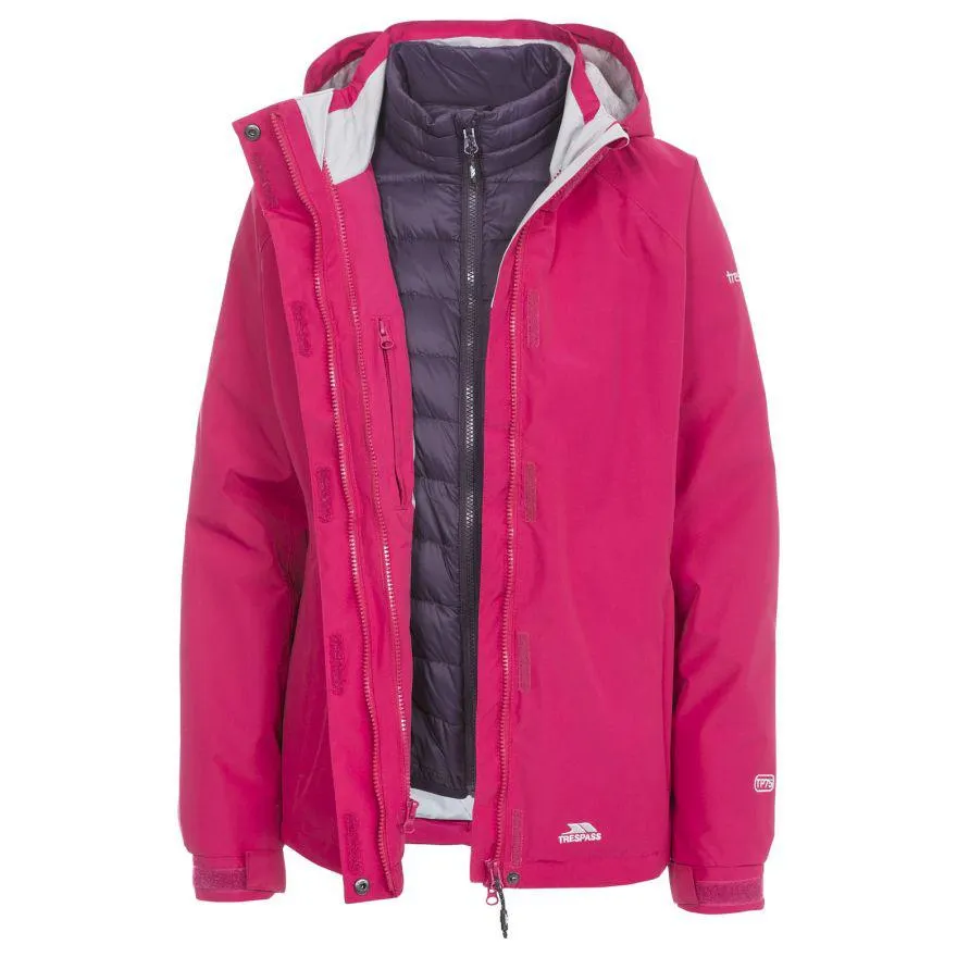 Trespass Womens 3 in 1 Down Jacket Trailwind