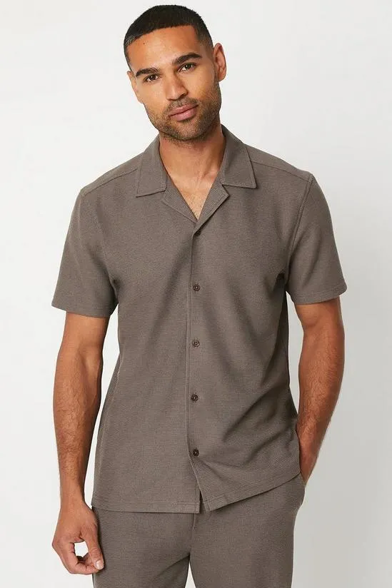 Jersey Revere Collar Shirt