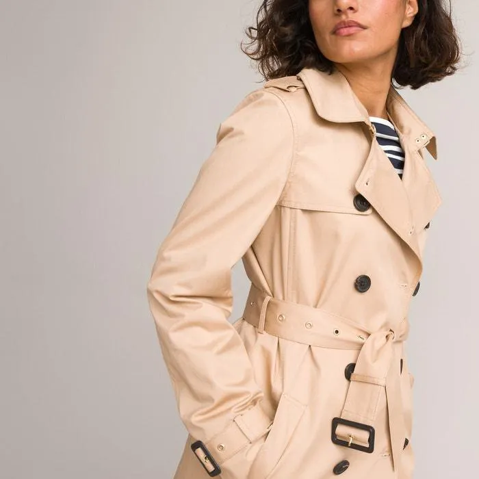 Cotton Long Trench Coat