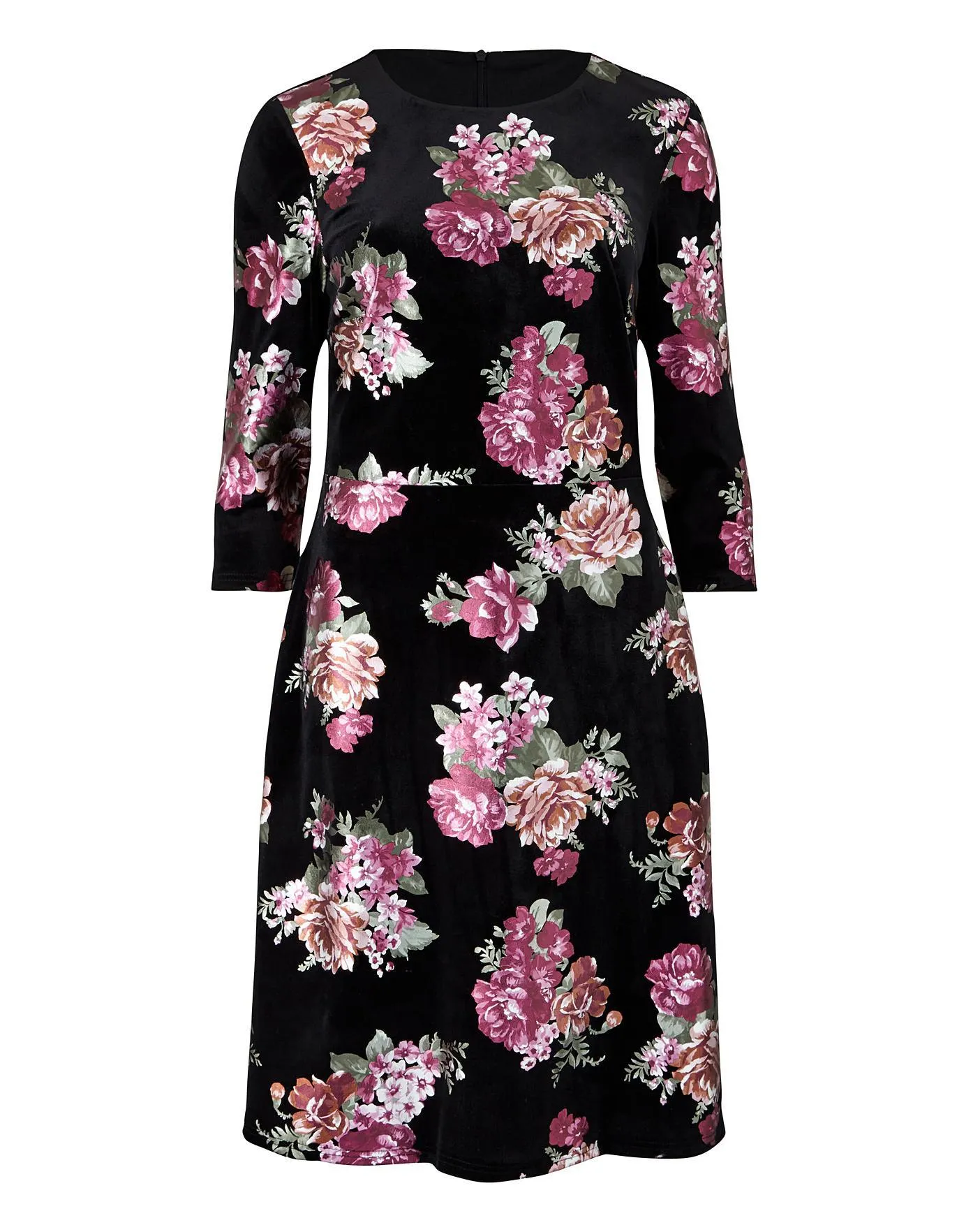 FOIL PRINT SHIFT DRESS